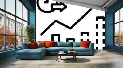 forecast outline style icon Wall mural