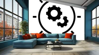 innovation glyph style icon Wall mural