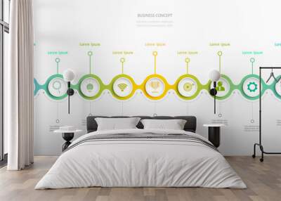 INFOGRAPHIC 104 Wall mural