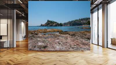 panoramic view of the beautiful island Taormina - Sicily
 Wall mural