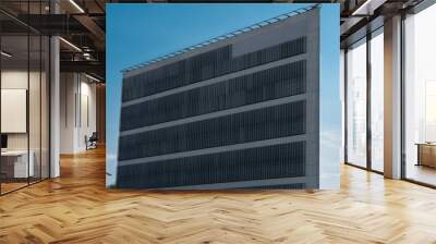 Modern Business Office Building with Square Shapes in Parma, Italy Wall mural