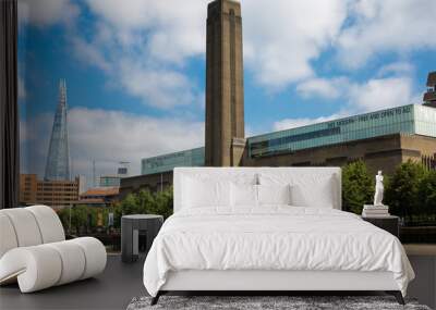 Tate Modern Facade, Modern Art Gallery Museum in London Wall mural