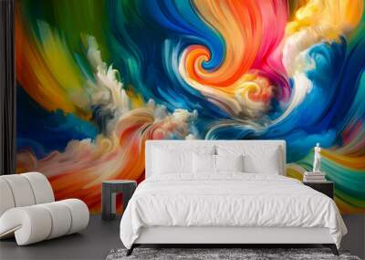 abstract colorful background wallpaper Wall mural