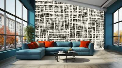 paint brush strokes texture - japanese traditional stencil pattern for textiles Wall mural