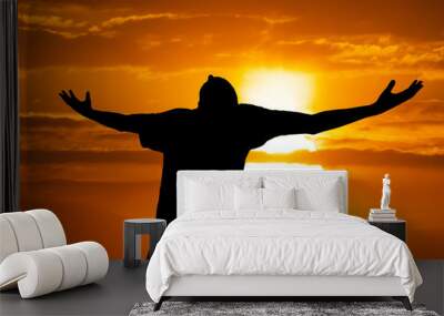 Man worship Wall mural