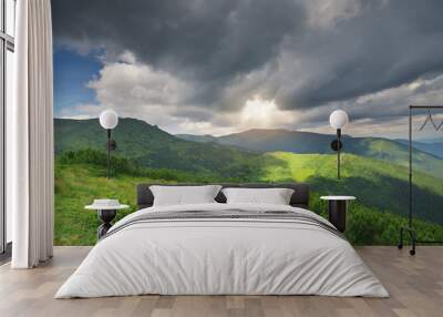 Mountain landscape nature. Wall mural