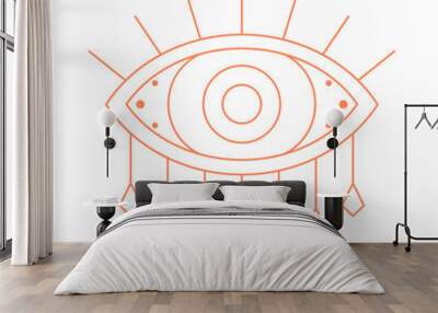 Mystic Eye Outline Wall mural