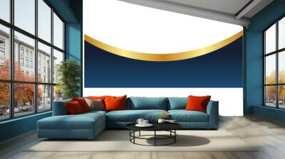 Gold Banner Header Wall mural