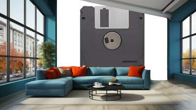 floppy disk 3 1/2 inch back, clipping path included Wall mural