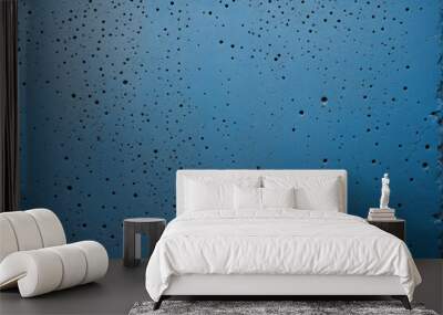 Blue textured concrete Wall mural