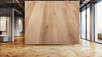 Light wooden floor closeup Wall mural