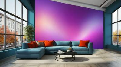 Purple blurred gradient background design. Modern bright wallpaper with colorful gradient shapes Wall mural