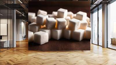 Sugar cubes wallpaper background Wall mural