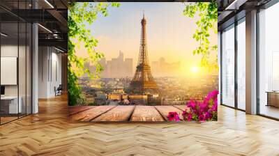 Background of Paris Wall mural