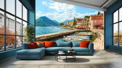 City Perast Montenegro Wall mural