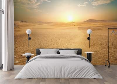 Sandy desert in Egypt Wall mural