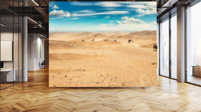 Sandy desert in Egypt Wall mural