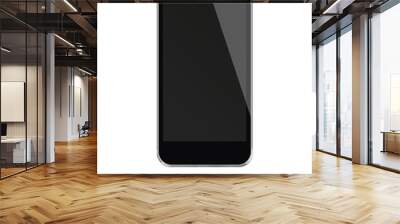 realistic mobile phone with empty screen. Wall mural