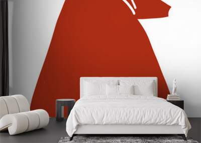 santa hat Wall mural