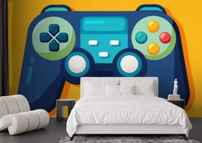 game joystick controller gamepad vector illustration Wall mural