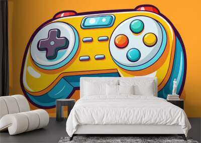 game joystick controller gamepad vector illustration Wall mural