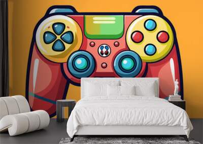 game joystick controller gamepad vector illustration Wall mural