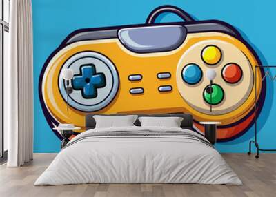 game joystick controller gamepad vector illustration Wall mural