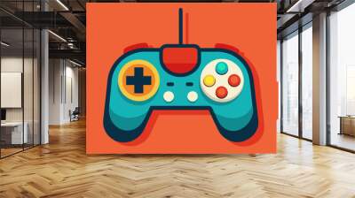 game joystick controller gamepad vector illustration Wall mural