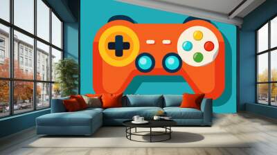 game joystick controller gamepad vector illustration Wall mural