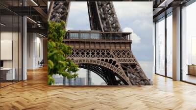 tour Eiffel in cloudy weather Wall mural