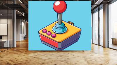 vector illustration of joystick controller game Wall mural