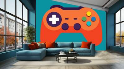 vector illustration of joystick controller game Wall mural