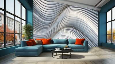 wave lines design Wall mural