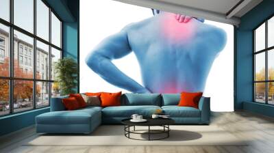 Back pain.Medical concept.Toned image for create effect Wall mural