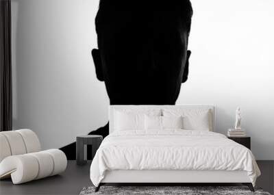 male person silhouette Wall mural