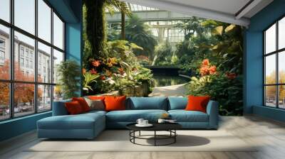 A photo of a botanical garden for biology studies. Wall mural