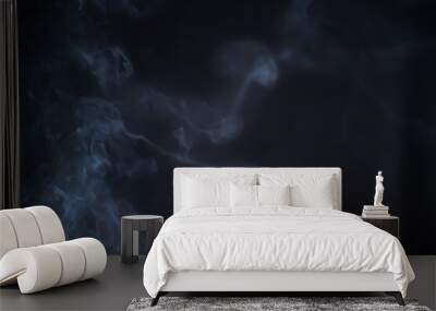 Smoke in motion on dark background	 Wall mural