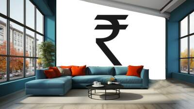 India rupee icon. Vector illustration, flat design Wall mural