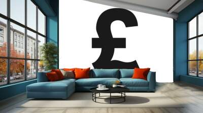 Pound icon, finance sign. Vector illustration. Flat design.  Wall mural