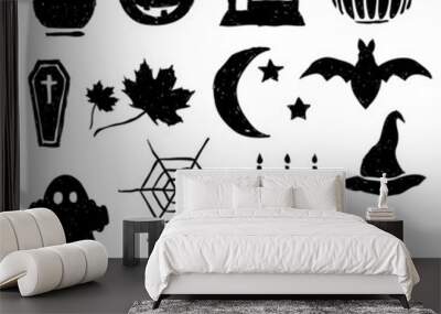 doodle halloween images Wall mural