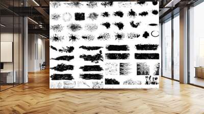 Large set of grunge textures Wall mural