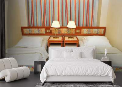 Front view of luxurious resort room Wall mural