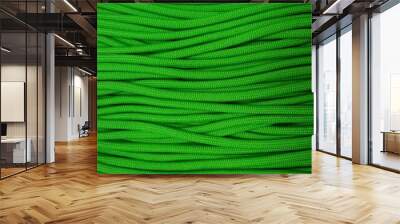 Cord, rope in green usable as background Wall mural