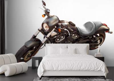 black fast and power motorcycle transparent Wall mural