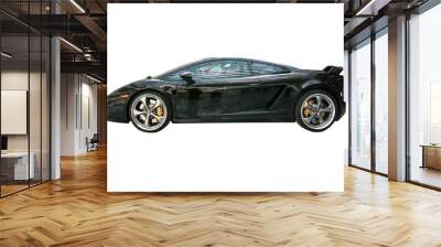 black sport coupe Wall mural