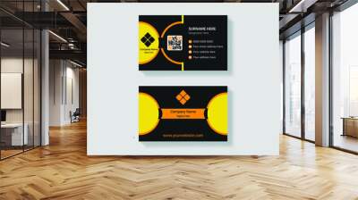 Modern business card design template  Wall mural