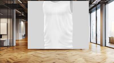 Men's Tank Top Blank Template 3d illustration mockup. Wall mural