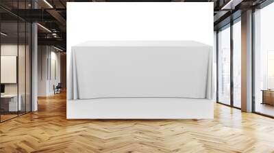 trade show exhibition advertising runner table adjustable cloth banner or table cover. 3d render ill Wall mural