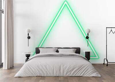 triangle neon color light effect Wall mural