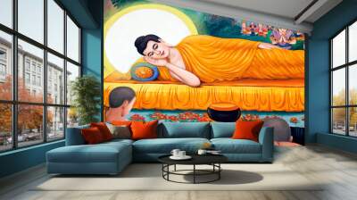 Faith and religion. Buddhism. Wall mural